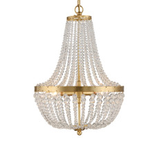 Rylee 3 Light Antique Gold Chandelier (603-GA) Rylee 3 Light Antique Gold Chandelier (603-GA)