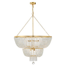 Rylee 12 Light Antique Gold Chandelier (612-GA) Rylee 12 Light Antique Gold Chandelier (612-GA)