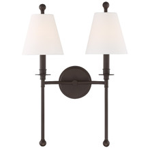 Riverdale 2 Light Dark Bronze Sconce (RIV-383-DB) Riverdale 2 Light Dark Bronze Sconce (RIV-383-DB)