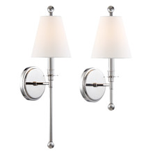 Riverdale 1 Light Polished Nickel Sconce (RIV-382-PN) Riverdale 1 Light Polished Nickel Sconce (RIV-382-PN)