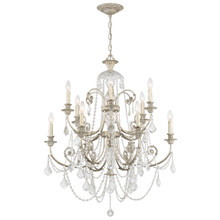 Regis 12 Light Silver Chandelier (5119-OS-CL-SAQ) Regis 12 Light Silver Chandelier (5119-OS-CL-SAQ)