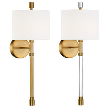 Rachel 1 Light Vibrant Gold Wall Sconce (RAC-A3501-VG) Rachel 1 Light Vibrant Gold Wall Sconce (RAC-A3501-VG)