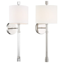 Rachel 1 Light Polished Nickel Wall Sconce (RAC-A3501-PN) Rachel 1 Light Polished Nickel Wall Sconce (RAC-A3501-PN)