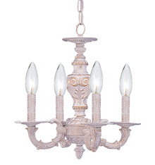 Paris Market 4 Light Antique White Mini Chandelier (5124-AW) Paris Market 4 Light Antique White Mini Chandelier (5124-AW)
