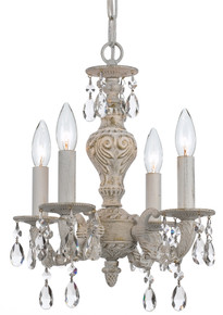 Paris Market 4 Light Antique White Mini Chandelier (5024-AW-CL-MWP) Paris Market 4 Light Antique White Mini Chandelier (5024-AW-CL-MWP)