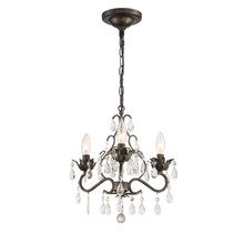 Paris Market 3 Light Mini-Chandelier (4534-EB-CL-SAQ) Paris Market 3 Light Mini-Chandelier (4534-EB-CL-SAQ)