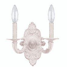 Paris Market 2 Light Antique White Sconce (5122-AW) Paris Market 2 Light Antique White Sconce (5122-AW)