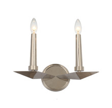 Palmer 2 Light Polished Nickel Sconce (7592-PN) Palmer 2 Light Polished Nickel Sconce (7592-PN)