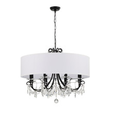 Othello 8 Light Black Chandelier (6628-MK-CL-MWP) Othello 8 Light Black Chandelier (6628-MK-CL-MWP)