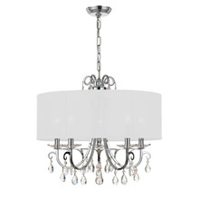 Othello 5 Light Clear Polished Chrome Chandelier (6625-CH-CL-S) Othello 5 Light Clear Polished Chrome Chandelier (6625-CH-CL-S)