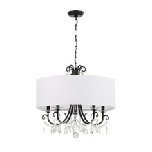 Othello 5 Light Black Chandelier (6625-MK-CL-MWP) Othello 5 Light Black Chandelier (6625-MK-CL-MWP)