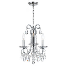 Othello 3 Light Polished Chrome Mini Chandelier (6823-CH-CL-S) Othello 3 Light Polished Chrome Mini Chandelier (6823-CH-CL-S)