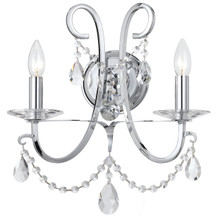 Othello 2 Light Crystal Polished Chrome Sconce (6822-CH-CL-MWP) Othello 2 Light Crystal Polished Chrome Sconce (6822-CH-CL-MWP)