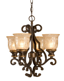 Norwalk 4 Light Bronze Mini Chandelier (7404-BU) Norwalk 4 Light Bronze Mini Chandelier (7404-BU)