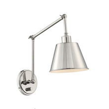 Mitchell 1 Light Polished Nickel Sconce (MIT-A8021-PN) Mitchell 1 Light Polished Nickel Sconce (MIT-A8021-PN)