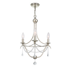 Metro 3 Light Antique Silver Mini Chandelier (423-SA) Metro 3 Light Antique Silver Mini Chandelier (423-SA)