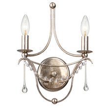 Metro 2 Light Antique Silver Sconce (422-SA) Metro 2 Light Antique Silver Sconce (422-SA)