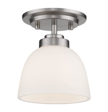 Ashton  1 Light Flush Mount in Brushed Nickel (443F1-BN)