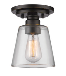Annora  1 Light Flush Mount in Olde Bronze (428F1-OB)