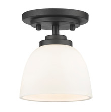 Ashton 1 Light Flush Mount in Bronze (443F1-BRZ)