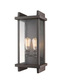 Fallow 2 Light Outdoor Wall Sconce in Deep Bronze (565B-DBZ)