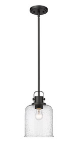 Kinsley 1 Light Pendant in Matte Black (340P8-MB)