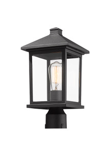 Portland 1 Light Post Mount Light in Black (531PHMR-BK)