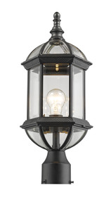 Annex 1 Light Outdoor Post Mount in Black (563PHM-BK)