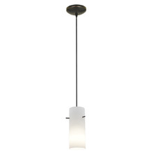 Cylinder Oil Rubbed Bronze Pendant (28030-1C-ORB/OPL)