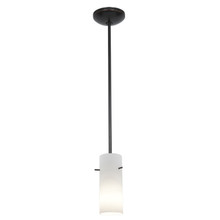 Cylinder Oil Rubbed Bronze Pendant (28030-1R-ORB/OPL)