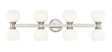 Artemis 8 Light Vanity in Brushed Nickel (494-8V-BN)
