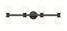 Artemis 8 Light Vanity in Matte Black (494-8V-MB)
