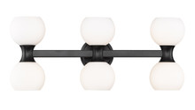 Artemis 6 Light Vanity in Matte Black (494-6V-MB)