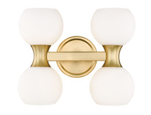 Artemis 4 Light Vanity in Modern Gold (494-4V-MGLD)