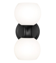 Artemis 2 Light Wall Sconce in Matte Black (494-2S-MB)