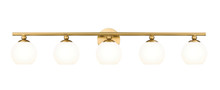 Neoma 5 Light Vanity in Modern Gold (1100-5V-MGLD)