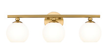 Neoma 3 Light Vanity in Modern Gold (1100-3V-MGLD)