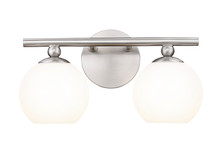 Neoma 2 Light Vanity in Brushed Nickel   (1100-2V-BN)