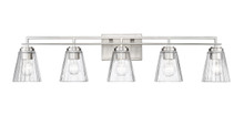 Lyna 5 Light Vanity in Brushed Nickel (823-5V-BN)