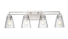 Lyna 4 Light Vanity in Brushed Nickel (823-4V-BN)