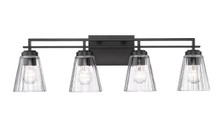 Lyna 4 Light Vanity in Matte Black (823-4V-MB)