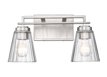 Lyna 2 Light Vanity in Brushed Nickel (823-2V-BN)