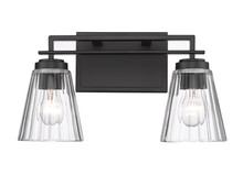 Lyna 2 Light Vanity in Matte Black (823-2V-MB)
