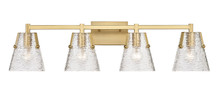 Analia 4 Light Vanity in Modern Gold (1101-4V-MGLD)