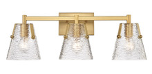 Analia 3 Light Vanity in Modern Gold (1101-3V-MGLD)