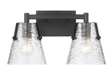 Analia 2 Light Vanity in Matte Black (1101-2V-MB)