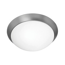 Cobalt Brushed Steel Flush Mount (20625-BS/OPL)