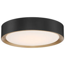 Malaga Matte Black LED Flush Mount (49970LEDD-MBL/ACR)