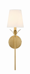 Broche 1 Light Antique Gold Wall Mount (531-GA)