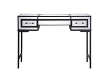 42 Inch Mirrored Flip Top Vanity Table In Black (MF73020BK)